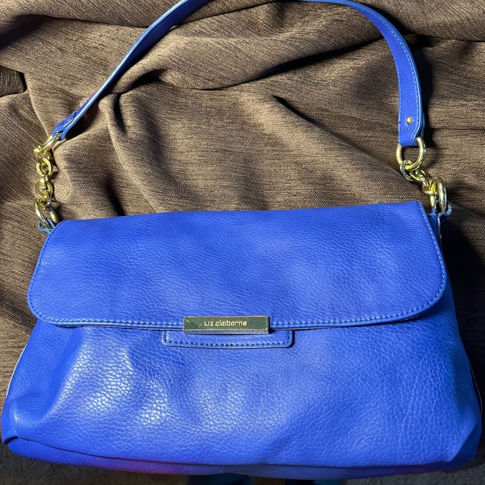 Liz Claiborne, royal blue bag, very soft, smooth leather